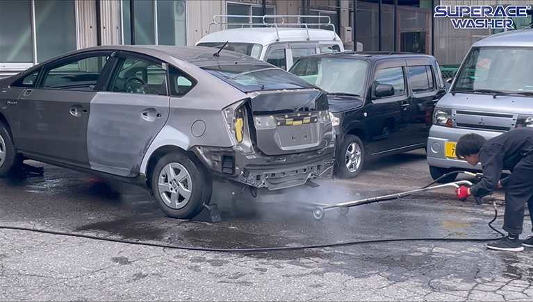 車両の下回りの洗浄