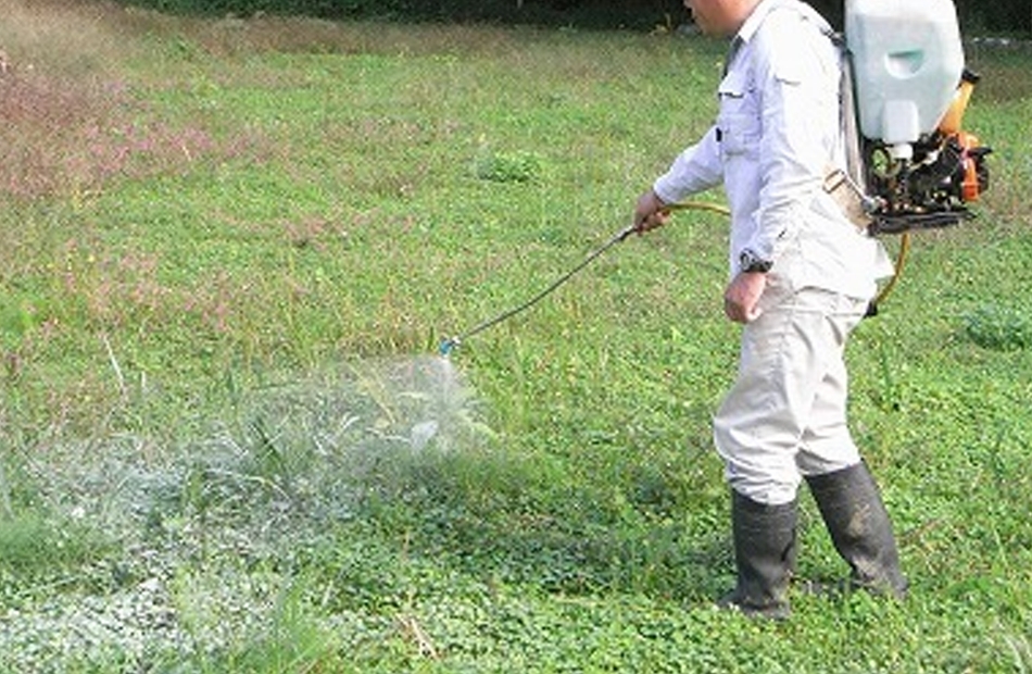 除草剤散布