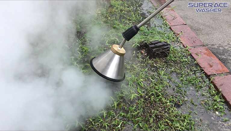 温水除草システム用洗浄機と専用ノズルのご紹介