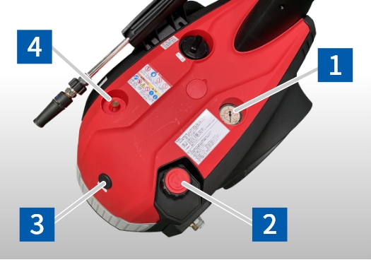 業務用高圧洗浄機 SBT-1315 上からの写真